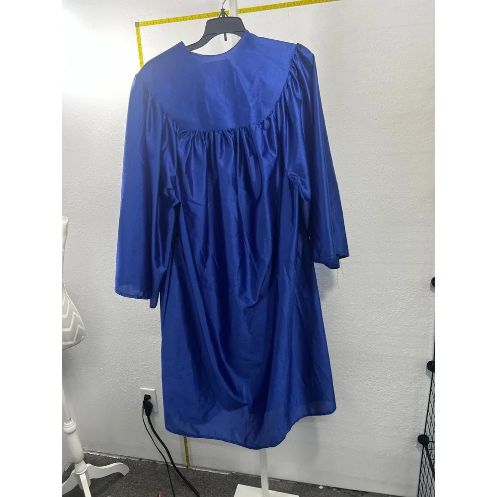 Moorelon by E.R. Moore Graduation Gown Royal Blue Academic Robe Size S 5'2
